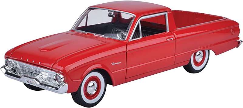 FORD RANCHERO RED 1960 1/24, DIECAST CAR, COLLECTABLE CAR.