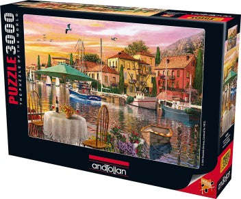 SUNSET HARBOUR 3000 PIECES,JIGSAW PUZZLE,ADULT PUZZLES, ANATOLIAN