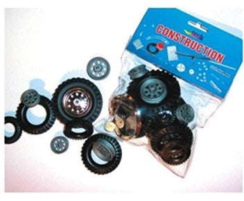 SPARES SET 18 TYRES RIMS & IMPELLERS ,CONSTRUCTION SET,MODEL BUILDING K