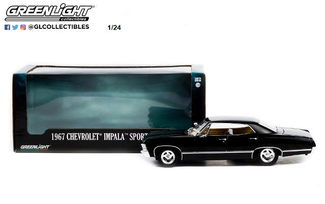 CHEVROLET IMPALA SPORT SEDAN - TUXEDO BLACK 1967 1/24