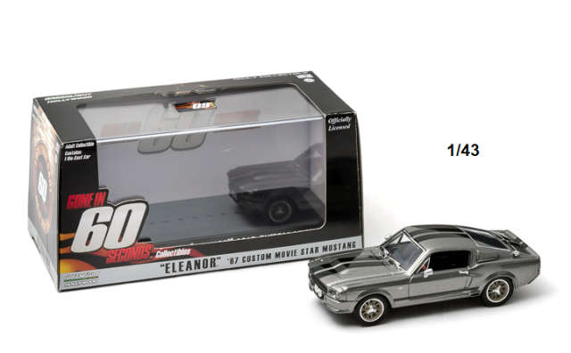 FORD MUSTANG ELEANOR GONE IN SIXTY SECONDS 2000 SILVER 1/43