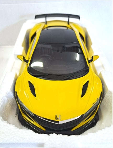 HONDA NSX CUSTOMIZED CAR YELLOW 1/18, DIECAST COLLECTABLES