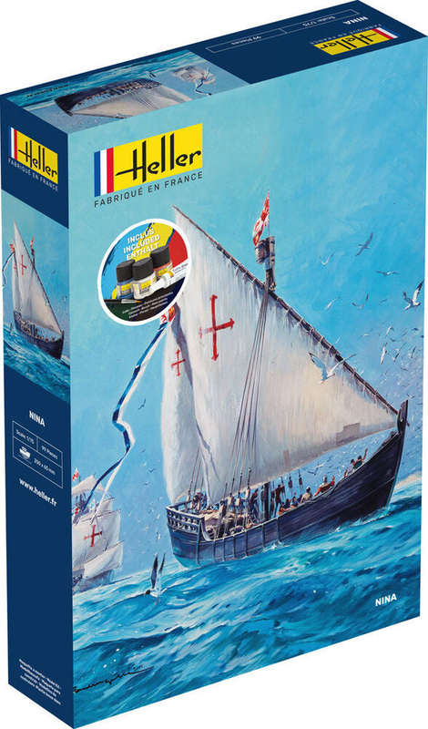 NINA CARAVEL 1/75 STARTER KIT, PLASTIC SCALE MODEL