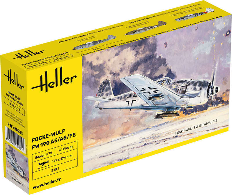 Focke-Wulf 190 A5/A8/F8 1/72, PLASTIC SCALE MODEL