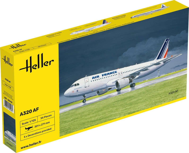 AIR FRANCE AIR BUS A 320 AF 1/125 PLASTIC SCALE MODEL