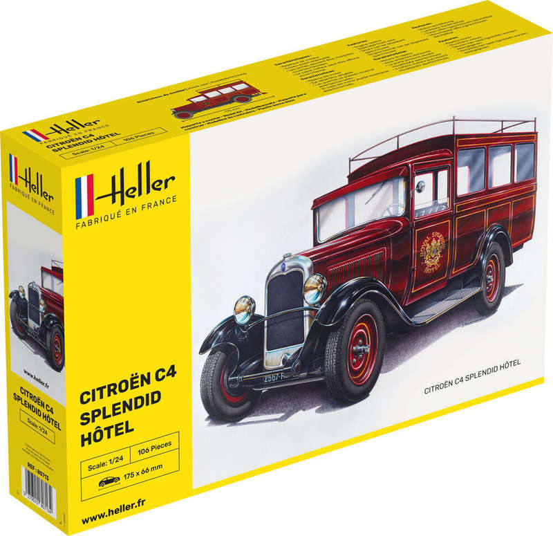 Citroen C4 "Splendid Hotel 1/24, PLASTIC SCALE MODEL