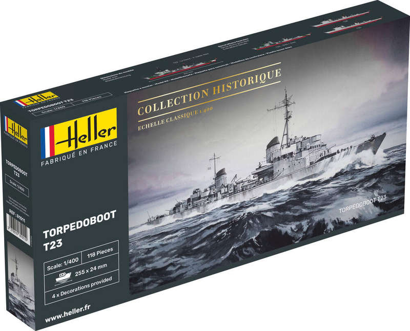 Torpedoboot T23 1/400, PLASTIC SCALE MODEL