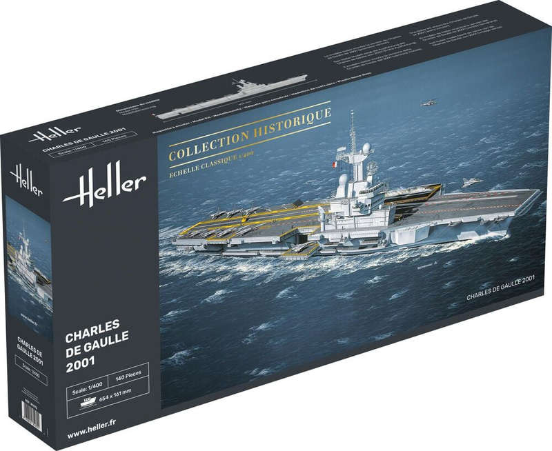 Charles de Gaulle Aircraft Carrier 1/400, PLASTIC SCALE MODEL