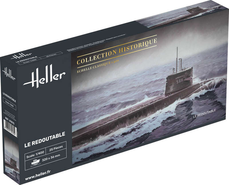 U-Boot S/M Redoutable 1/400, PLASTIC SCALE MODEL