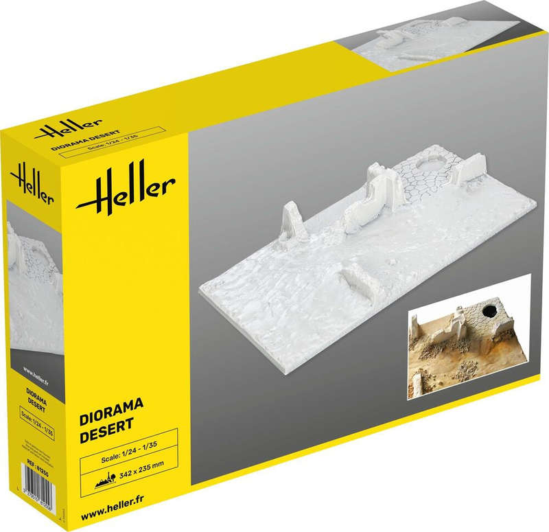 DIORAMA DESERT BASE 1/35- 1/24, PLASTIC SCALE MODEL