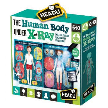 THE HUMAN BODY UNDER X-RAY;EDUCTIONAL PUZZLE, TEACHER HOMESCHOOL SUPPLIES;  TODDLER LEARNING TOYS...
