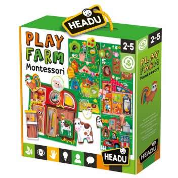 PLAY FARM MONTESSORI;EDUCTIONAL PUZZLE, TEACHER HOMESCHOOL SUPPLIES;  TODDLER LEARNING TOYS;  BIR...