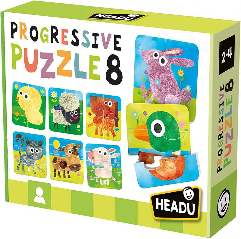 PROGRESSIVE PUZZLE 8;EDUCTIONAL PUZZLE, TEACHER HOMESCHOOL SUPPLIES;  TODDLER LEARNING TOYS;  BIR...
