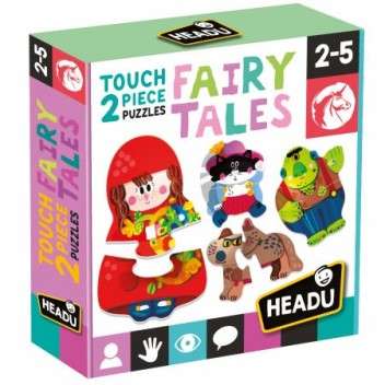 2 PIECES TOUCH PUZZLE FAIRY TALES;EDUCTIONAL PUZZLE, TEACHER HOMESCHOOL SUPPLIES;  TODDLER LEARNI...
