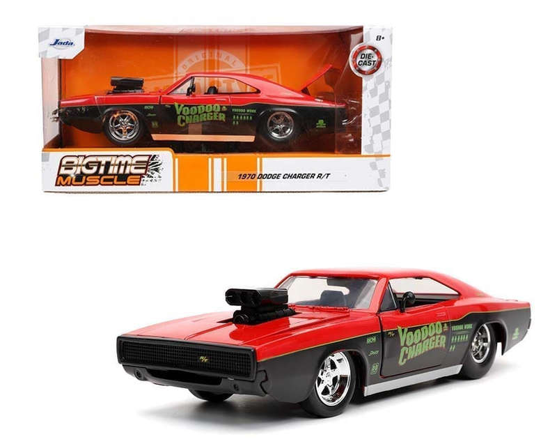 DODGE VOODOO CHARGER WITH ENGINE BLOWER RED 1970 1/24