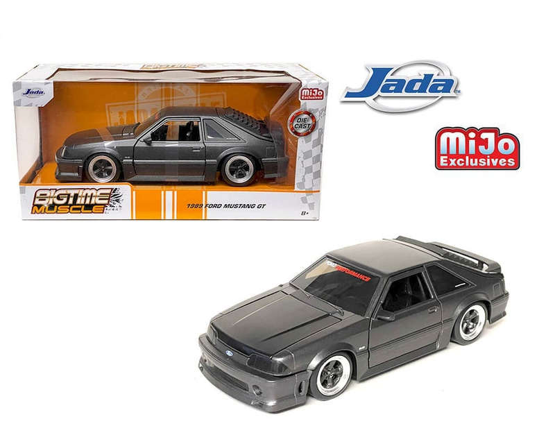 JADA FORD MUSTANG GT  BTM  MIJO EXC GRAPHITE 1989 1/24