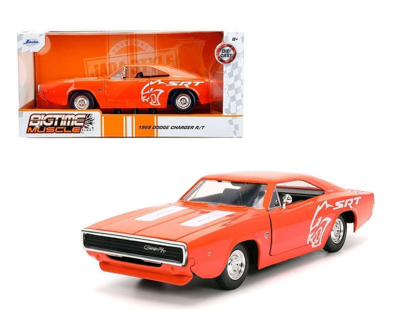 JADA DODGE CHARGER SR/T BIGTIME MUSCLE ORANGE 1968 1/24