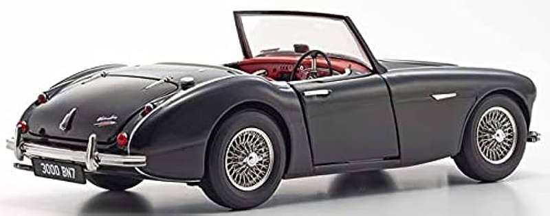 AUSTIN HEALEY 3000 BN7 BLACK  1/18, DIECAST COLLECTABLES