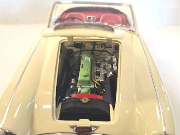 AUSTIN HEALEY 3000 BN7 E.WHITE  1/18, DIECAST COLLECTABLES