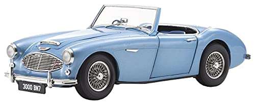 AUSTIN HEALEY 3000 BN7 HEALEY BLUE  1/18, DIECAST COLLECTABLES