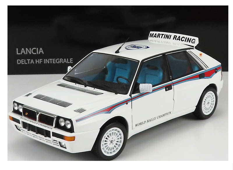 LANCIA DELTA INTEGRALE 6 WHITE  1/18, DIECAST COLLECTABLES