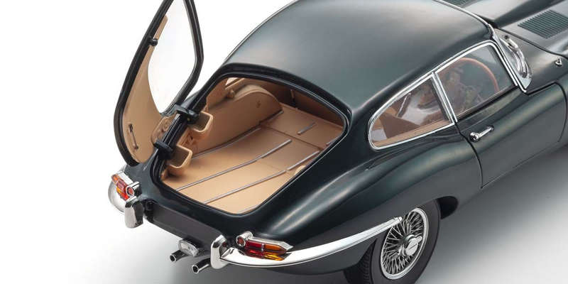 JAGUAR E-TYPE GREEN  1/18 DIECAST, DIECAST COLLECTABLES