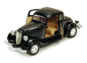 FORD COUPE (HARDTOP BLACK) 1934 1/24, DIECAST CAR, COLLECTABLE CAR.