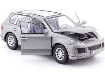 PORSCHE CAYENNE METEOR GREY 2008 1/24, DIECAST CAR, COLLECTABLE CAR.