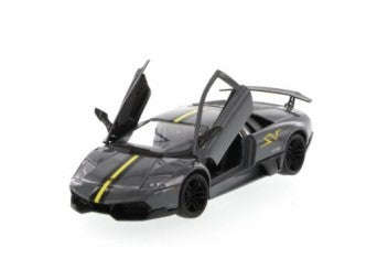 LAMBORGHINI MURCIELOGO LP670-4 SV METALLIC BLACK 1/24, DIECAST CAR, COLLECTABLE CAR.