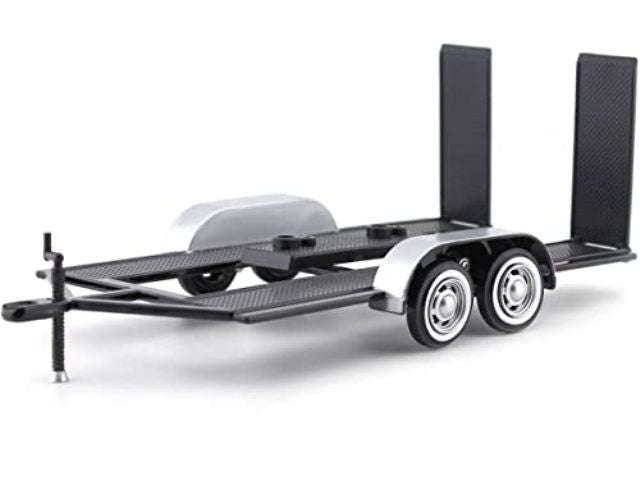 TRAILER METAL BLACK 1/24, DIECAST CAR, COLLECTABLE CAR.