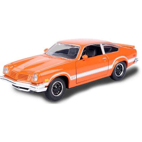 CHEVY VEGA GT ORANGE 1947 1/24, DIECAST CAR, COLLECTABLE CAR.