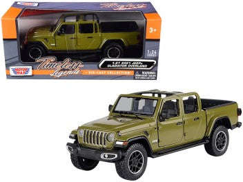 JEEP GLADIATOR OVERLAND OPEN TOP [NEW] GATOR 2021 1/27, DIECAST CAR, COLLECTABLE CAR.