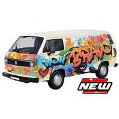 VOLKSWAGEN TYPE 2 (T3) GRAFFITI ?? 1/24, DIECAST CAR, COLLECTABLE CAR.