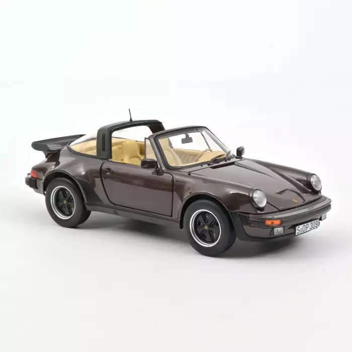 Porsche 911 Turbo Targa 1987 - Brown metallic, DIECAST CAR, COLLECTABLE CAR.