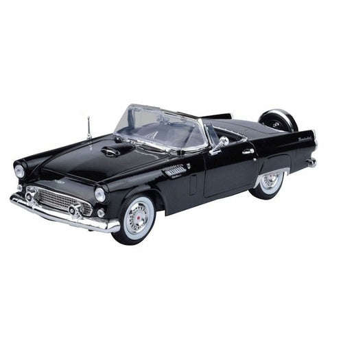 FORD THUNDERBIRD BLACK 1956 1/18, DIECAST CAR, COLLECTABLE CAR.
