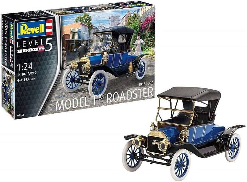 MODEL T FORD ROADSTER (1913) 1/24, PLASTIC SCALE MODEL KIT