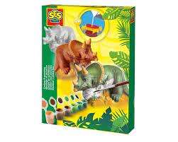 CASTING & PAINTING - TRICERATOPS EDUCATIONAL,TEACHER HOME SCHOOL, LEARNING