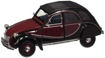 CITROEN 2CV 6 CHARLESTON  BROWN/RED  1/24, DIECAST CAR, COLLECTABLE CAR.