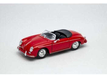 PORSCHE 356A SPEEDSTER (CONVERTIBLE)  RED  1/24, DIECAST CAR, COLLECTABLE CAR.