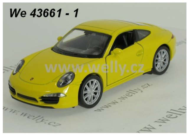PORSCHE 911 CARRERA S PULLBACK  YELLOW  1/35