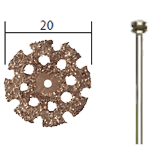 TUNGSTEN CARBIDE CUTTING DISKS 20 MM DIA INCL ARBOR, ARTS AND CRAFTS, MINIATURE MODEL BUILDING, P...