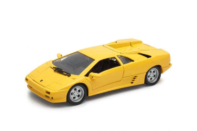 1:24 LAMBORGHINI DIABLO YELLOW DIECAST, DIECAST CAR, COLLECTABLE CAR.