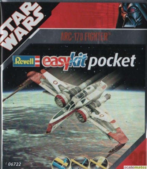STAR WARS ARC-170 CLONE FIGHTER  - EASY KIT (POCKET)  1 1:112PLASTIC MODEL KIT