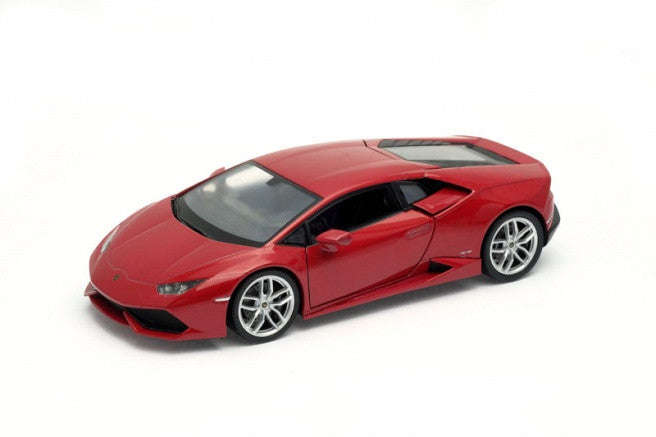 1:24 LAMBORGHINI HURACAN LP610-4 RED 2015 DIECAST, DIECAST CAR, COLLECTABLE CAR.