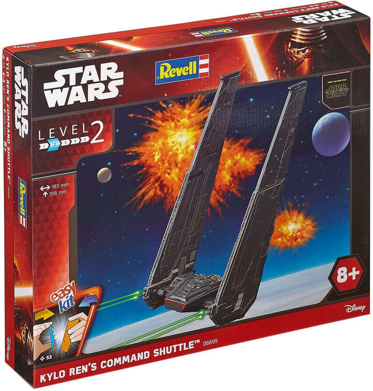 STAR WARS KYLO REN'S COMMAND SHUTTLE STAR WARS 1:50 SCALE, PLASTIC SCALE MODEL KIT
