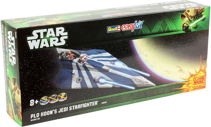STAR WARS 1:39 PLO KOONS JEDIN STARFIGHTER (CLONE WARS) -  EASY KIT PLASTIC MODEL KIT