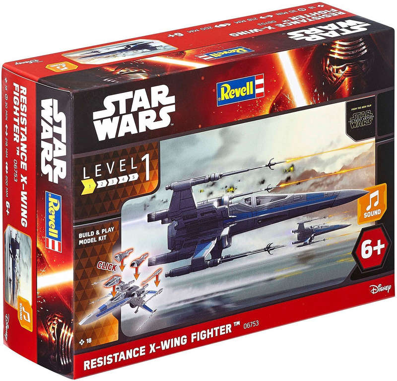 STAR WARS 1:78 X WING FIGHTER WITH SOUND PLASTIC MODEL KIT