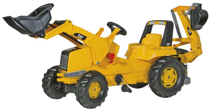 CAT Loader & Backhoe Loader - RollyJunior Paddle Tractor,kids Ride on