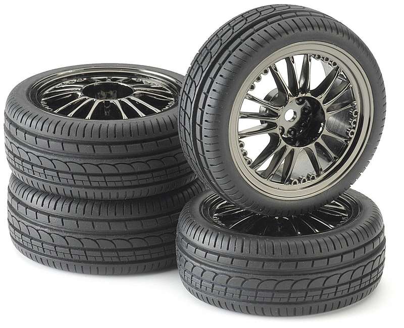 Tire & Rim Set - For 1/10 Radio Control Car