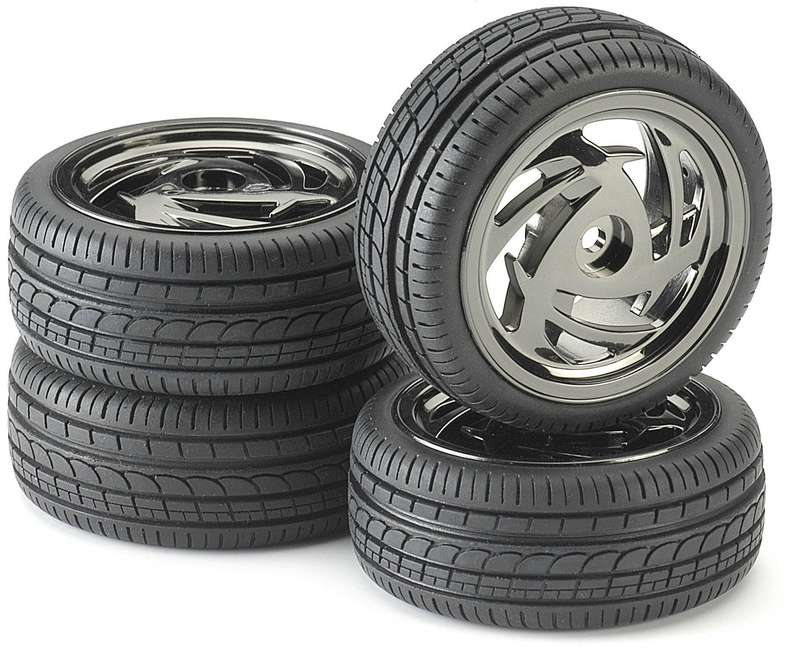 Tire & Rim Set - For 1/10 Scale Radio Control Car